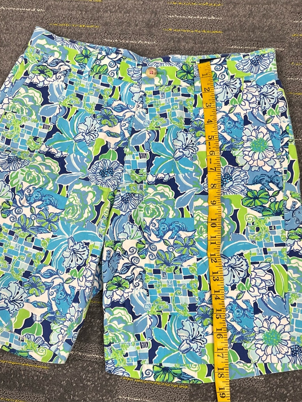 Lilly Pulitzer Via Palm Beach Mens Multicolor Floral Everglades Shorts Size 32 - Picture 10 of 11